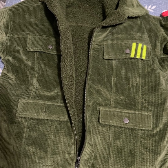 Ivy Park adidas reversible Khaki oversized jacket - Picture 1 of 3